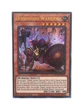 YuGiOh Dodododo Warrior - DUAD-EN004 - Ultra Rare 1st Edition NM